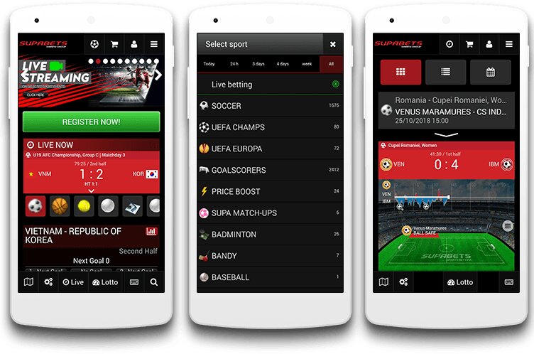 SupaBets mobile app